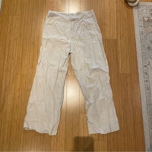 Beige Linen Pants